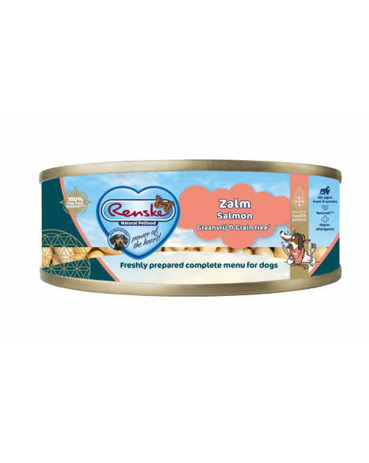 RENSKE HOND BLIK ZALM GRAANVRIJ 95 GR.