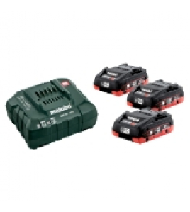 METABO BASIC-SET 18 V: 3 X LIHD 4.0 AH, LADER ASC 30-36 (IN DOOS)