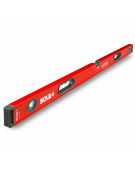 ALUMINIUM WATERPAS BIG RED 3 180 MET HANDGREPEN