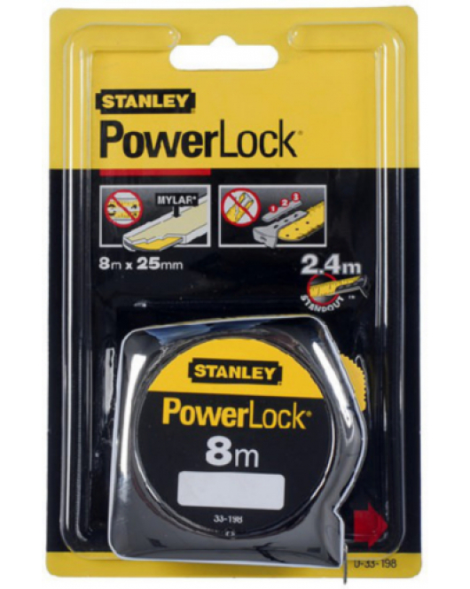 STANLEY ROLBANDMAAT POWERLOCK 0-33 198 8 MTR