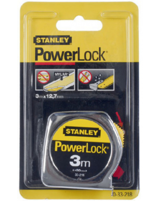 STANLEY ROLBANDMAAT POWERLOCK 0-33 218 3 MTR MT