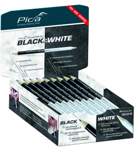 PICA 50 STUKS, 546/24 POTLOOD BLACK & WHITE PICA 50 STUKS, 546/24 POTLOOD BLACK & WHITE