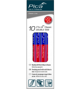 DUBB.POTLOOD RD/BL 17,5CM DUBB.POTLOOD RD/BL 17,5CM