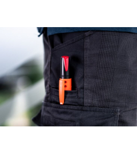 VISOR PERMANENT MARKER ROOD