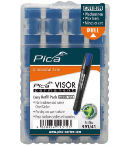 PICA 991/41 VISOR PERMANENT NAVULLING BLAUW