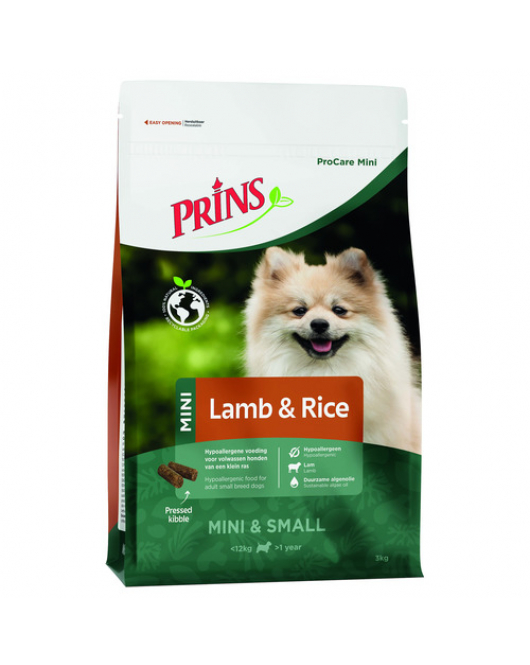 PRINS PROCARE MINI LAMB&RICE 3 KG LAM RIJST