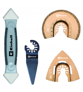 MULTITOOL ACCESSOIRESET - 4-DELIG - 1X HM INVALZAAGBLAD 87 MM, 1X HM S