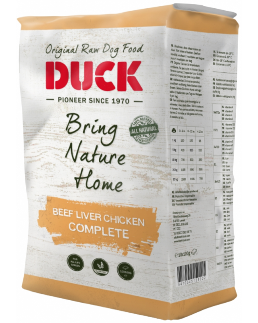 DUCK COMPLEET RUND, LEVER EN KIP 1 KG