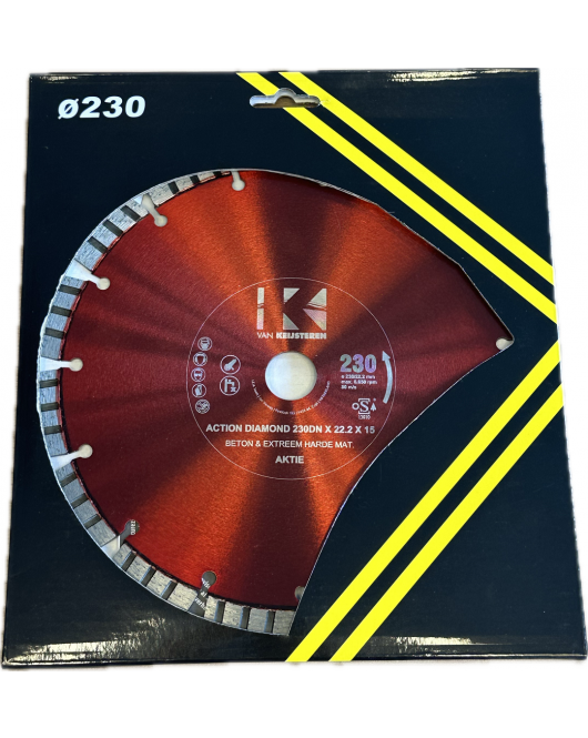 DIAMANTSCHIJF BETON/BEWAPENING EXCELLENT 230X22,2 ACTIE