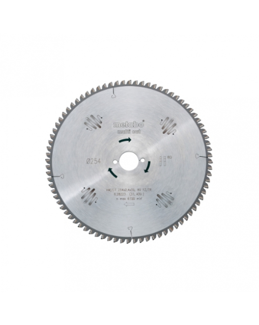 METABO CIRKELZAAGBLAD "MULTI CUT" HW/CT 254X30, 80FZ/TZ