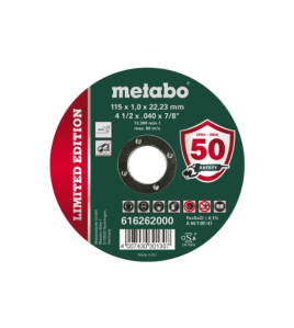 METABO DOORSLIJPSCHIJVEN LIMITED EDITION &#216; 115X1,0X22,23 INOX