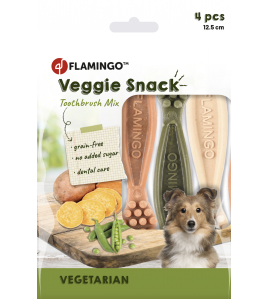 VEGGIE TANDENBORSTEL 12,5CM 4ST MIX