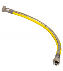 SANIVESK FLEXIBELE GASSLANGSET RVS M24X1,5 50CM