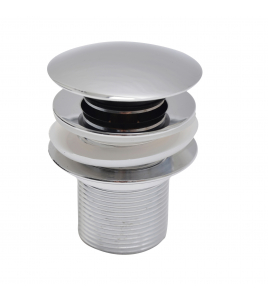 SV AFVOERPLUG CLICK ROND CHROOM ZONDER OVERLOOP