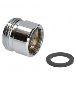 SV DRAAD RECHT OVERGANG VOOR KRANEN M22FX3/4&quot;M CHROOM