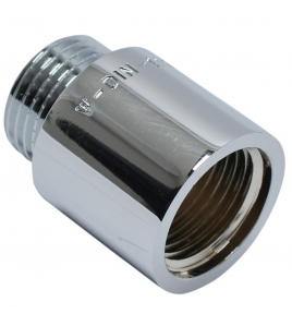 SV VERLENGSTUK 1/2&quot;FX1/2&quot;M L25MM CHROOM
