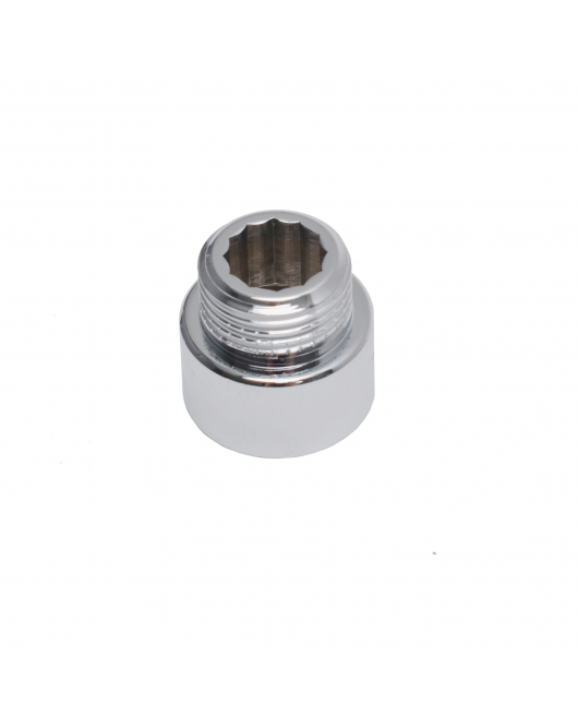 SV VERLENGSTUK 1/2"FX1/2"M L15MM CHROOM