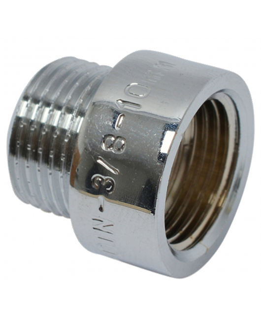 SV VERLENGSTUK 3/8"FX3/8"M L10MM CHROOM