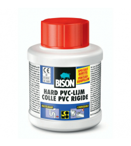 BISON HARD PVC LIJM 250ML BLIK + KWASTJE BISON HARD PVC LIJM 250ML BLIK + KWASTJE