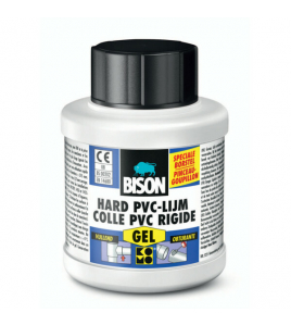 BISON HARD PVC LIJM GEL 250 ML BLIK + KWASTJE BISON HARD PVC LIJM GEL 250 ML BLIK + KWASTJE