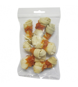 WITTE BUFFELHUID KNOOP MET KIP 8CM 7-PACK