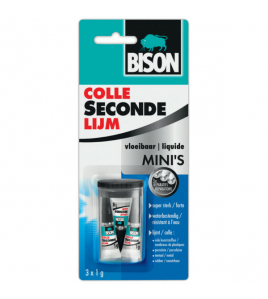 BISON SECONDELIJM MINI'S IN A BOX 3 X 1GR TUBE BISON SECONDELIJM MINI'S IN A BOX 3 X 1GR TUBE