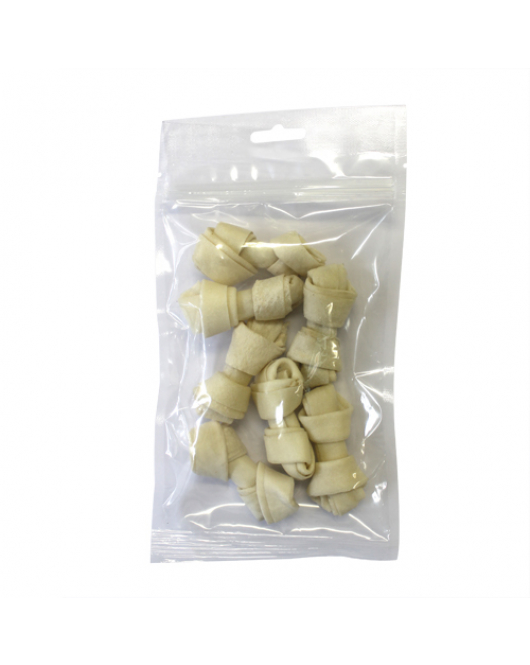 WITTE BUFFELHUID KNOOP 7CM 7-PACK