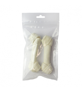 WITTE BUFFELHUID KNOOP 13CM 2-PACK