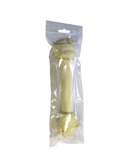 WITTE BUFFELHUID KNOOP 26CM 1-PACK