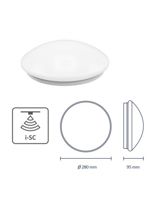 IL-LED SENSORLAMP 3K D280 IP44 12W