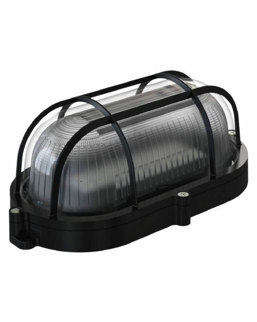 QL BULLIE OVAAL LED 7W IP65 ZWART