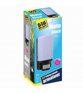 WANDARMATUUR MOTO BLACK E27 + PIR