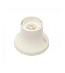 PLAFONDLAMPHOUDER KUNSTSTOF E27 WIT