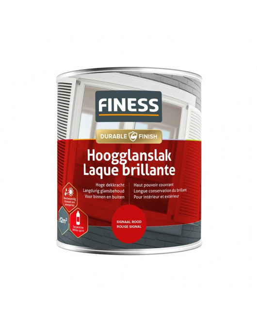 FINESS HOOGGLANSLAK 750 ML 1431 SIGNAAR ROOD