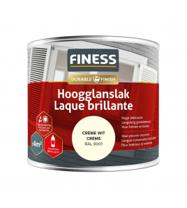 FINESS HOOGGLANSLAK 250 ML 14204 RAL 9001