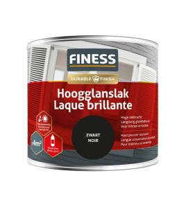 FINESS HOOGGLANSLAK 250 ML 1428 ZWART