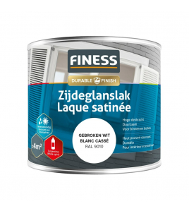 FINESS ZIJDEGLANSLAK 250 ML 14205 RAL 9010