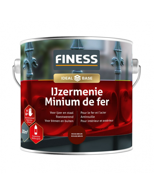 FINESS IJZERMENIE 2,5 LTR ROOD/BRUIN