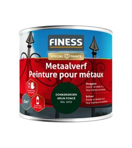 FINESS 250ML. METAALVERF HOOGGLANS DONKER GROEN