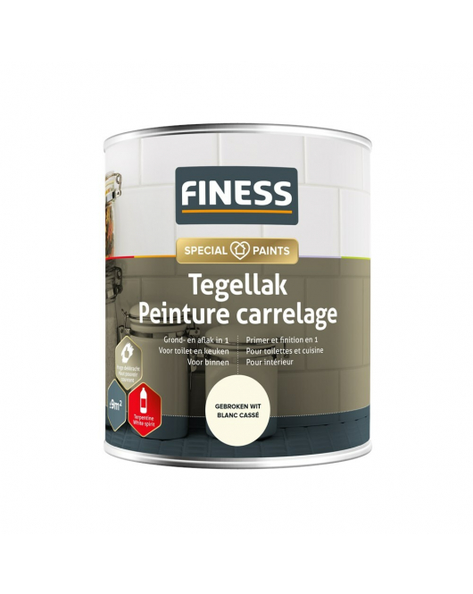 FINESS TEGELLAK 750 ML 1401 GEBROKEN WIT