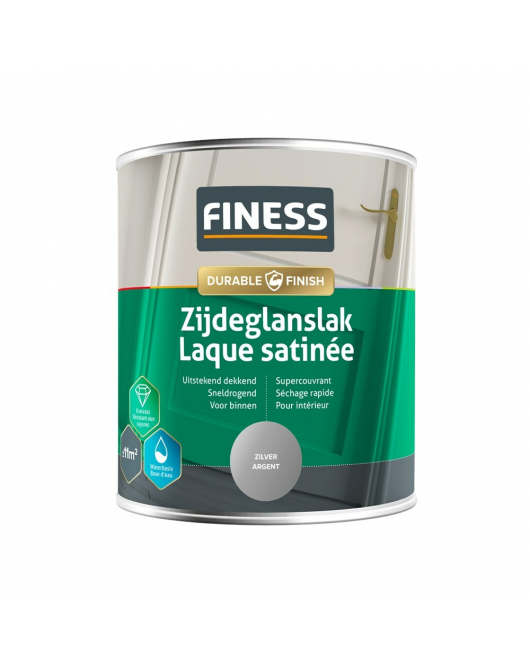 FINESS ZIJDEGLANSLAK WB 750 ML 1405 ZILVER