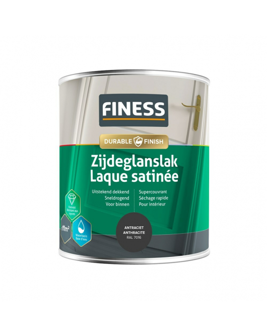 FINESS ZIJDEGLANSLAK WB 750 ML 14203 RAL 7016