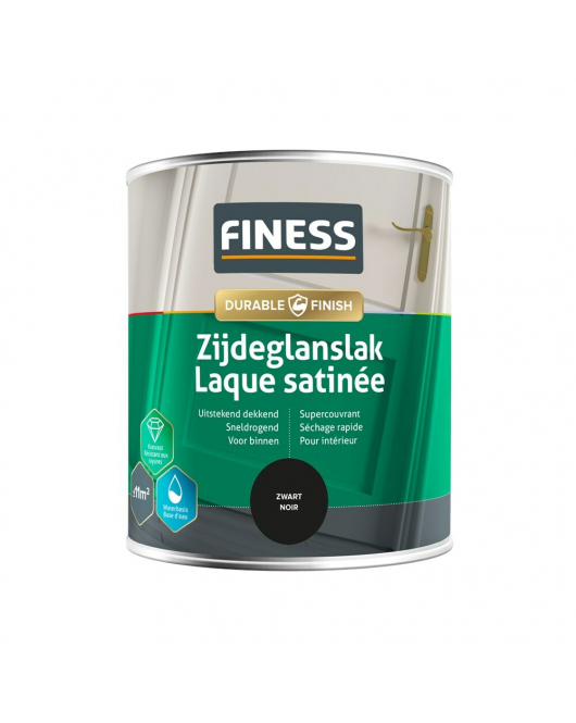 FINESS ZIJDEGLANSLAK WB 750 ML 1428 ZWART