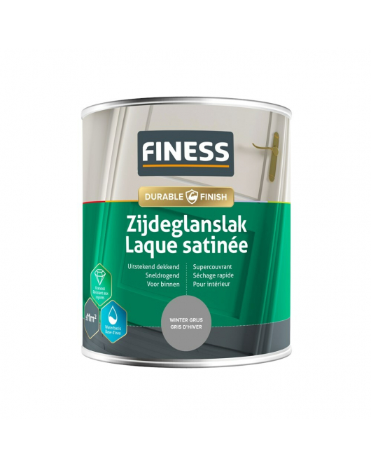 FINESS ZIJDEGLANSLAK WB 750 ML 14290 WINTER GRIJS