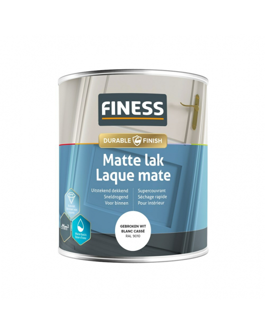 FINESS MATTE LAK WB 750 ML 14205 GEBROKEN WIT