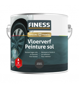 FINESS VLOERVERF 2,5 LTR 1454 ANTRACIET