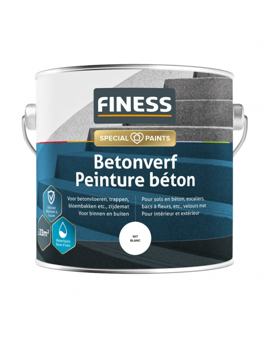 FINESS BETONVERF ACRYL 2,5 LTR 1410 WIT