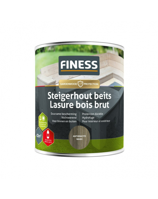 FINESS STEIGERHOUTBEITS 750 ML ANTRACITE-WASH