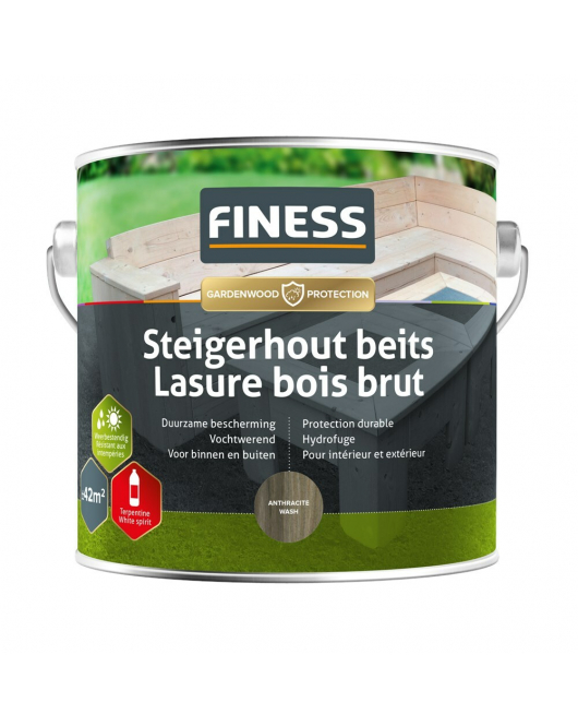 FINESS STEIGERHOUTBEITS 2,5 LT ANTRACITE-WASH