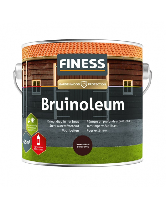 FINESS BRUINOLEUM 2,5LT DONKERBRUIN